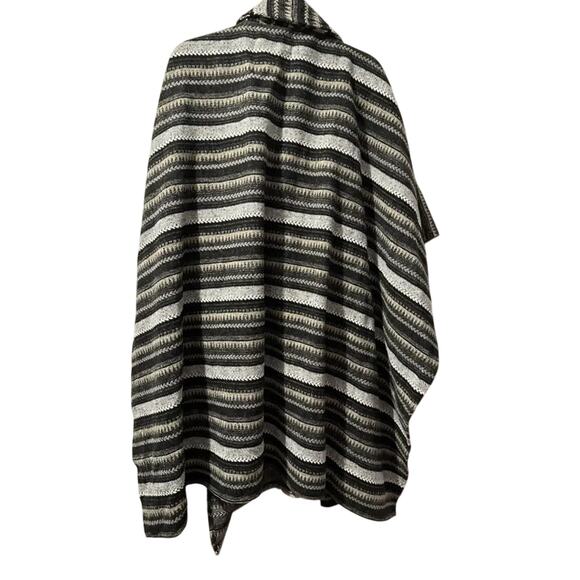 Free People Jackson Oversized Striped Poncho, MSRP $148 New with Tag - Picture 5 of 8